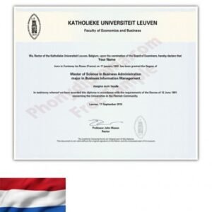 Certificaat van Nederlands diplomaat
