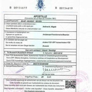 Huwelijksakte Belgi�